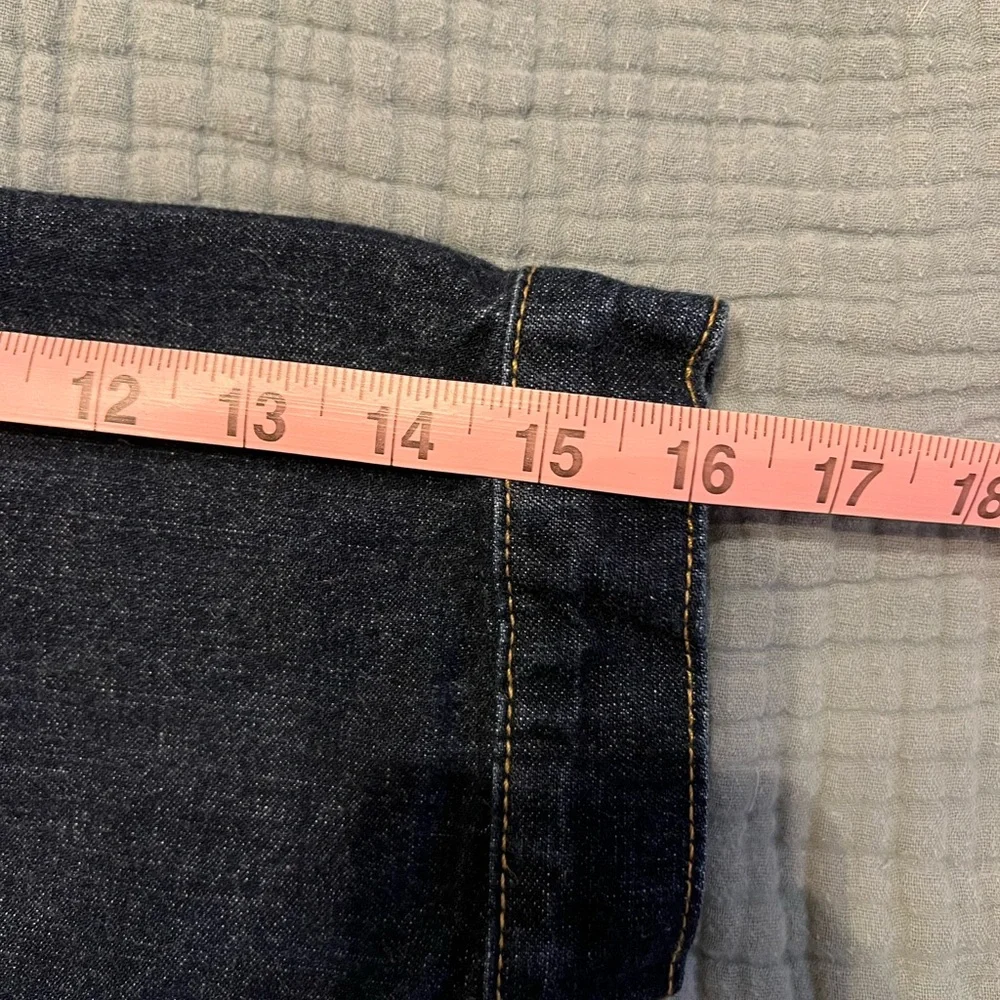 GAP Women’s Cropped Dark Blue Denim Jacket size M - Picture 12 of 13